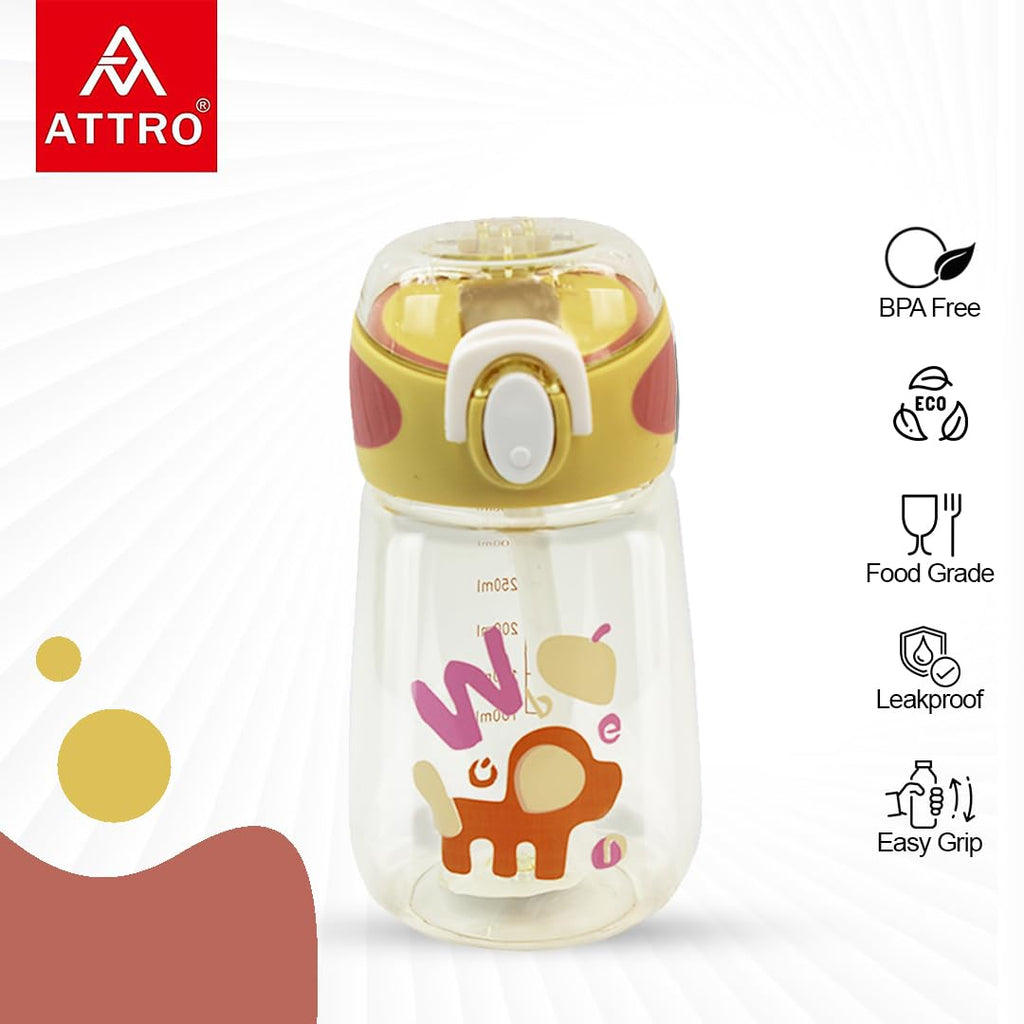 ATTRO Sippy Kids 400Ml Plastic Water Bottle