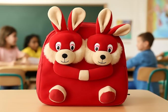 Kids Plush Teddy Backpack – Soft Rabbit School Bag