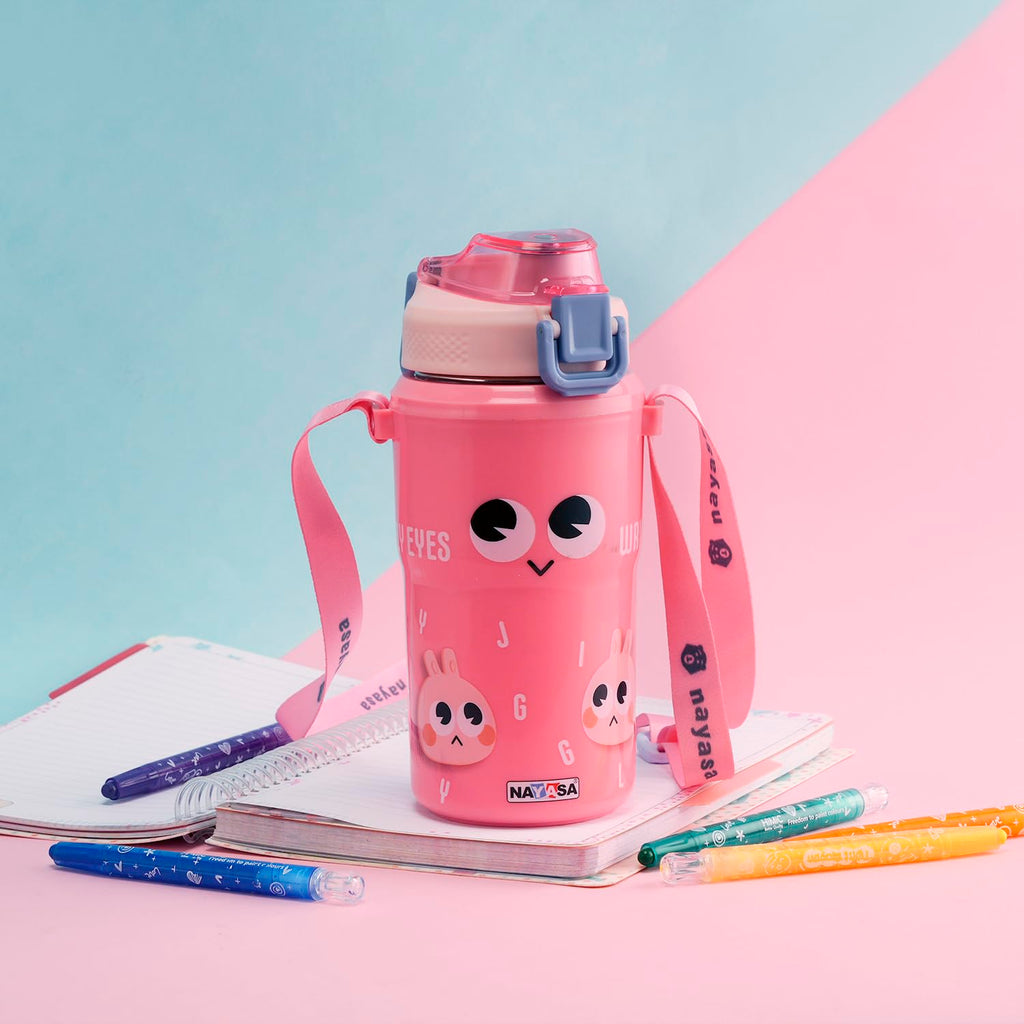 Nayasa Duo-Sip Insulated Kids Water Bottle 450ml