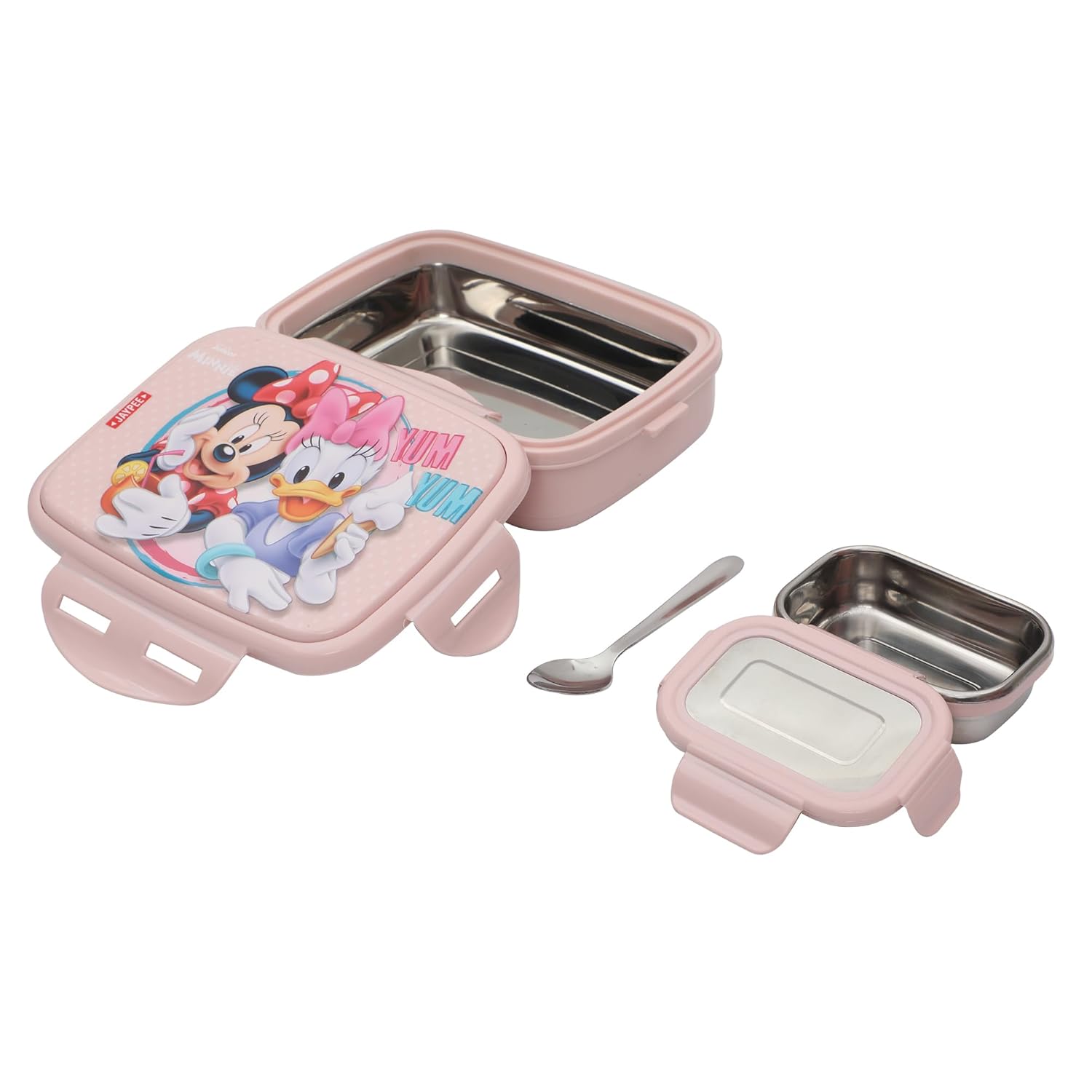 Lunch Box Mickey Mouse & Donald Duck, Pink, 400 ml