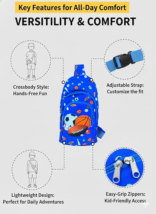 Kizzi Print Colourful Cross body Bags