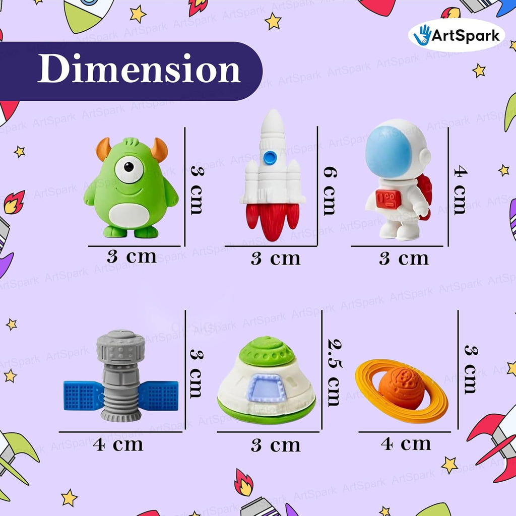 Eraser for Kids - Pack of 6 Pcs for Kids