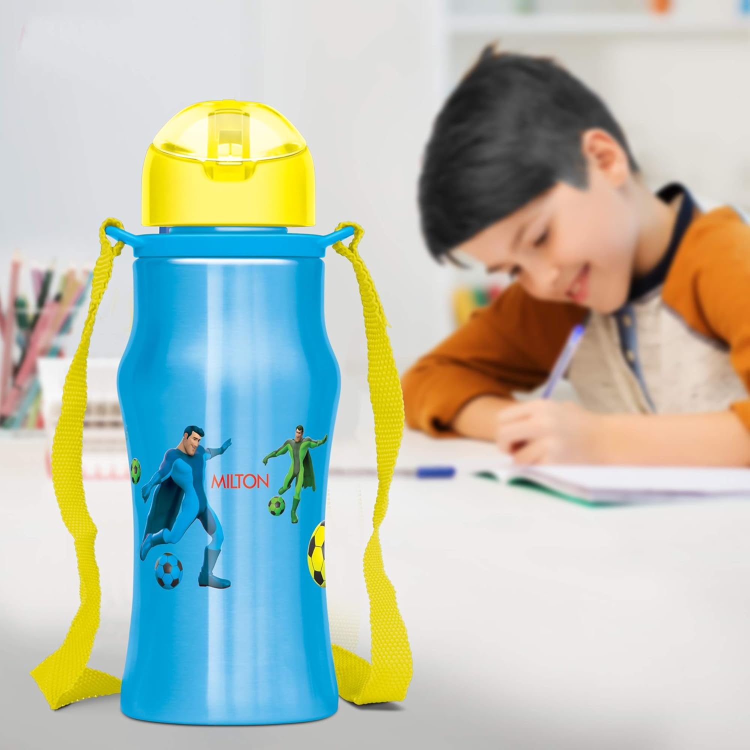 MILTON Gaiety 450 Stainless Steel Sipper Water Bottle 415 ml