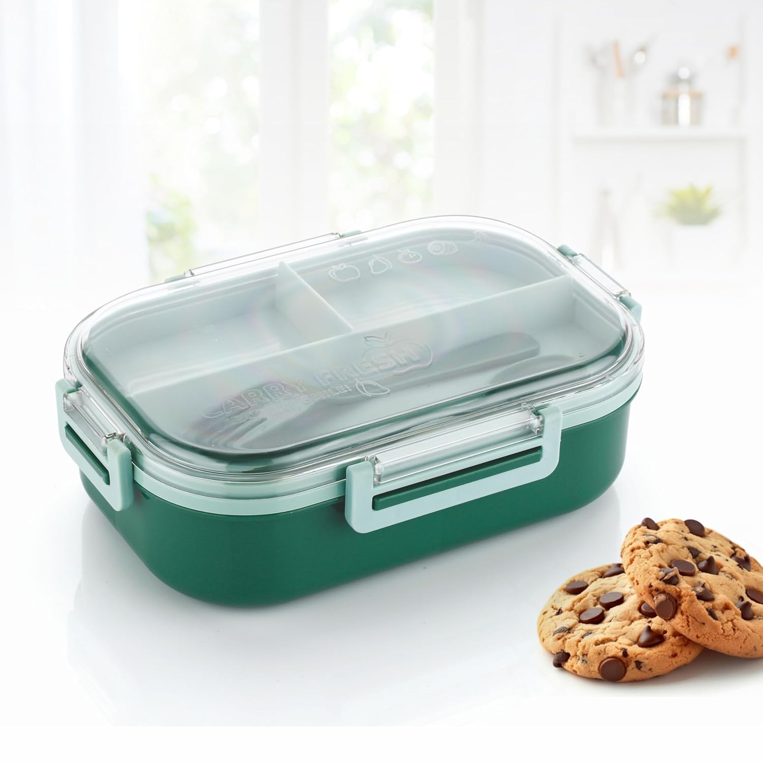 ATTRO Carry Fresh Kids Plastic Lunch Box 3