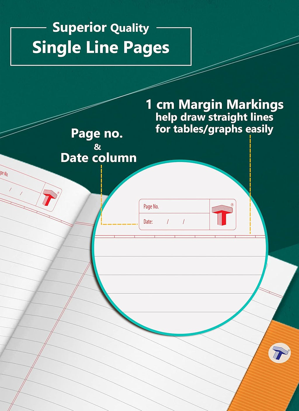 Single Line Notebooks Pack of 10