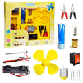 Electric Bulb and Fan Circuit Toy Set for Kids