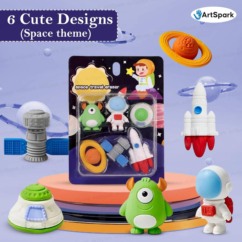 Eraser for Kids - Pack of 6 Pcs for Kids