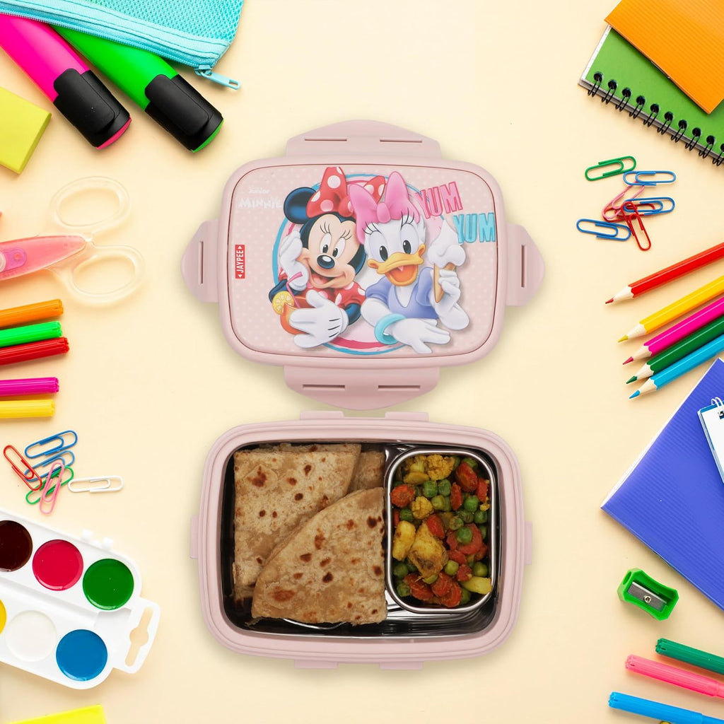 Lunch Box Mickey Mouse & Donald Duck, Pink, 400 ml