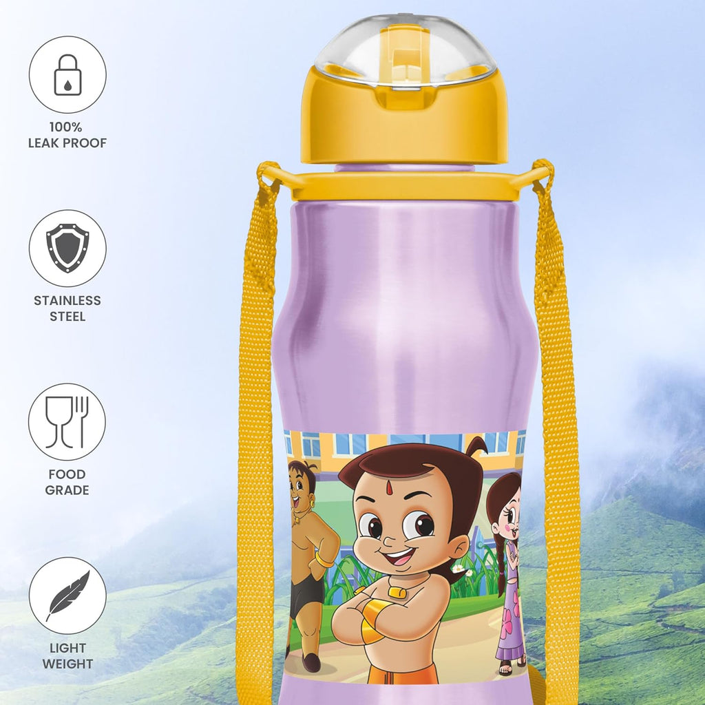 MILTON Sipmate 450 Stainless Steel Sipper Water Bottle 415 ml