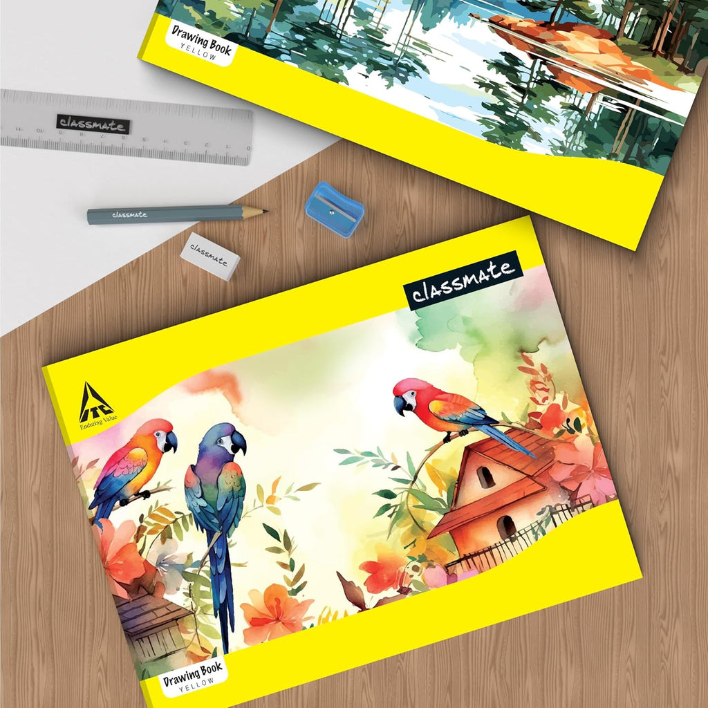 Classmate Drawing Book - A4, Soft Cover - Pack of 12