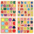 Wooden Alphabet Number & shape Puzzle