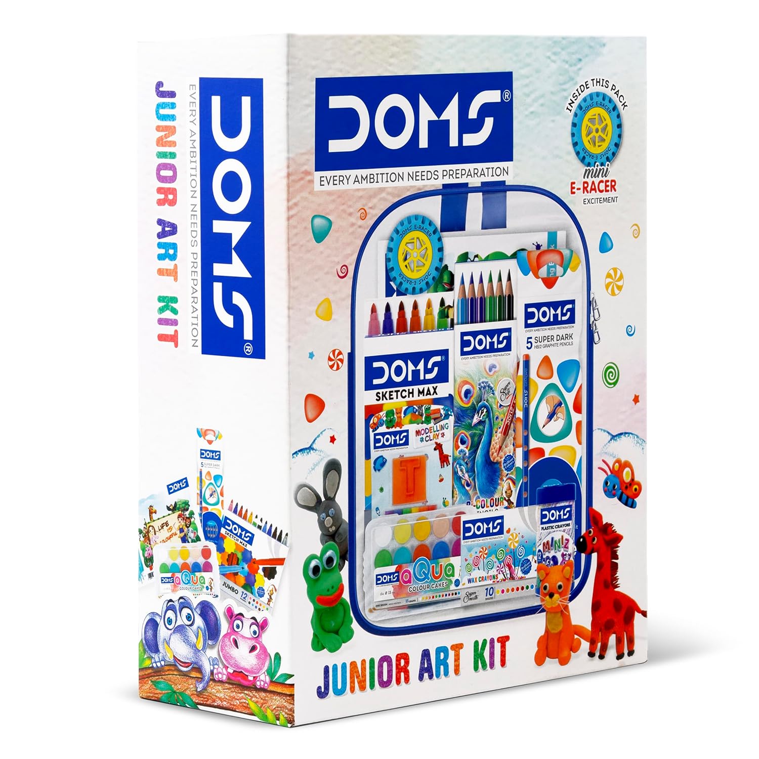 Doms Jonior Art Kit | Comes With Transparent Zipper Bag
